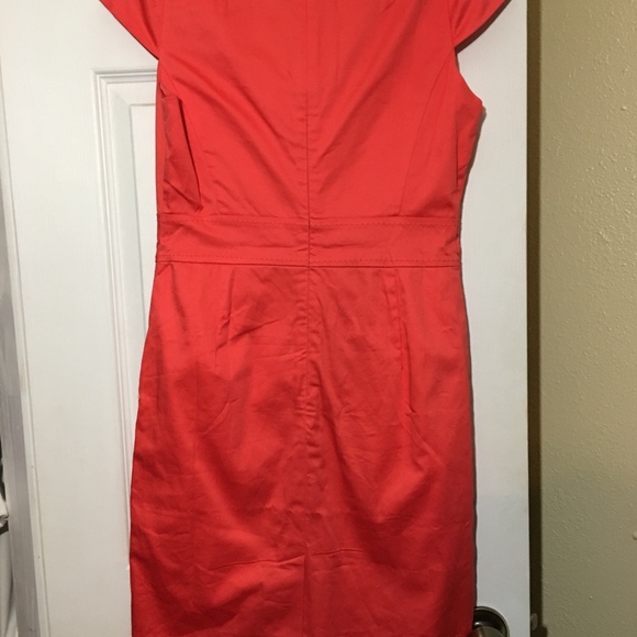 Coral Cap Sleeve Midi Dress - Picture 3 of 5